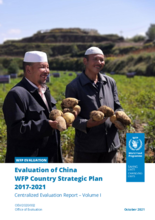 Evaluation of China WFP Country Strategic Plan 2017-2021
