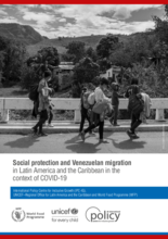 Social protection and Venezuelan migration in Latin America and the Caribbean in the context of COVID-19 - 2021