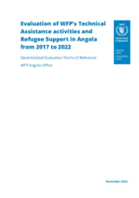 Angola, Evaluation of WFP’s technical assistance activities and refugee support from 2017 to 2022