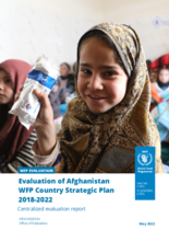 Evaluation of Afghanistan WFP Country Strategic Plan 2018-2022