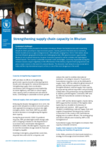 Strengthening supply chain capacity in Bhutan 